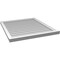 Ekena Millwork Vertical Surface Mount PVC Gable Vent w/ 2"W x 2"H , Brickmould Sill Frame, 32"W x 36"H GVPVE32X3603SN - alternate 2